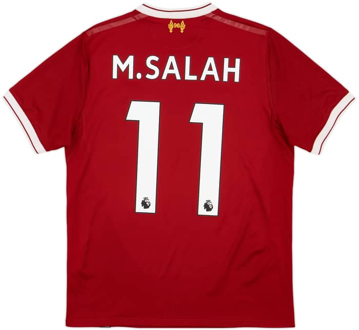 2017-18 Liverpool 125 Years Home Shirt M.Salah #11 - 7/10 - (XL.Boys)