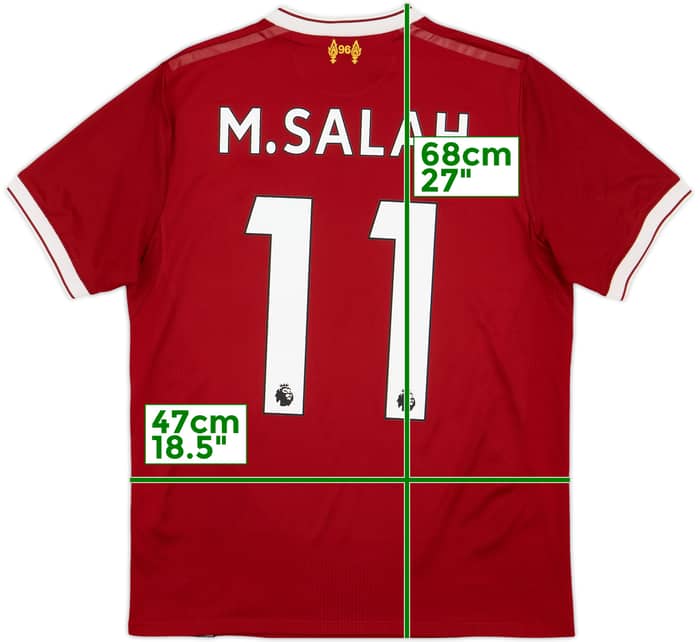 2017-18 Liverpool 125 Years Home Shirt M.Salah #11 - 7/10 - (XL.Boys)