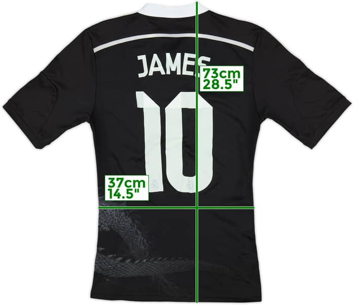 2014-15 Real Madrid Third Shirt James #10 - 7/10 - (S)