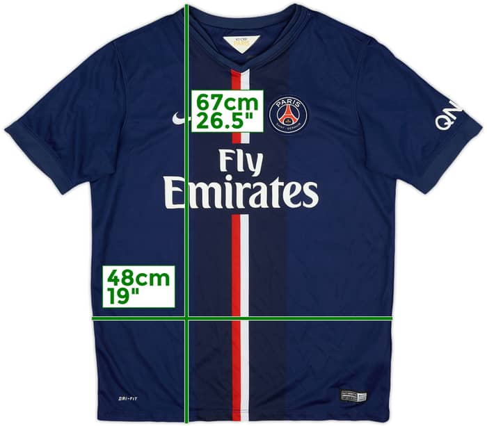 2014-15 Paris Saint-Germain Home Shirt - 7/10 - (XL.Boys)