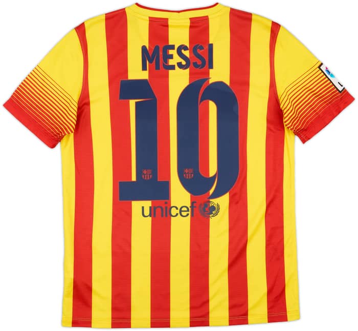 2013-15 Barcelona Away Shirt Messi #10 - 8/10 - (XL.Boys)