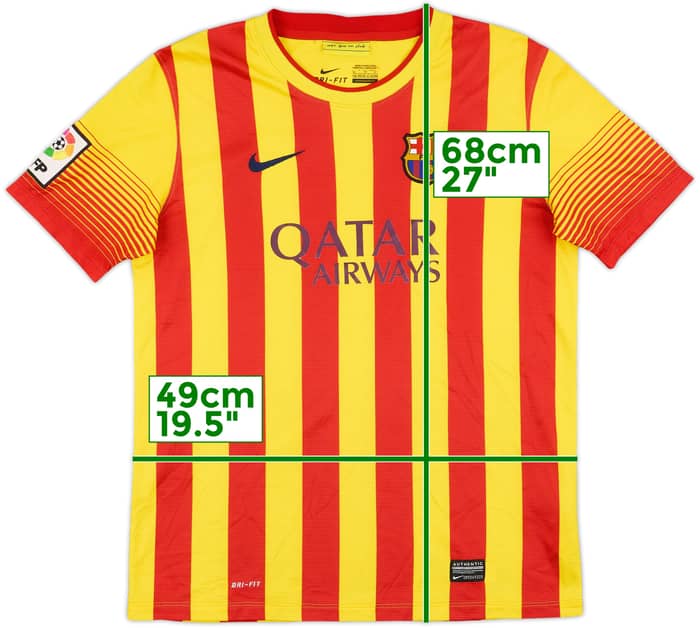 2013-15 Barcelona Away Shirt Messi #10 - 8/10 - (XL.Boys)