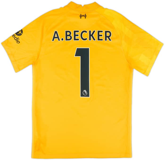 2021-22 Liverpool GK S/S Shirt A.Becker #1 - 9/10 - (S)