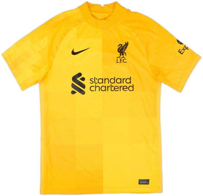 2021-22 Liverpool GK S/S Shirt A.Becker #1 - 9/10 - (S)