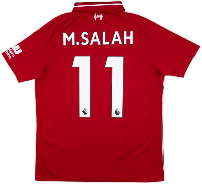 2018-19 Liverpool Home Shirt M.Salah #11 - 7/10 - (XL.Boys)