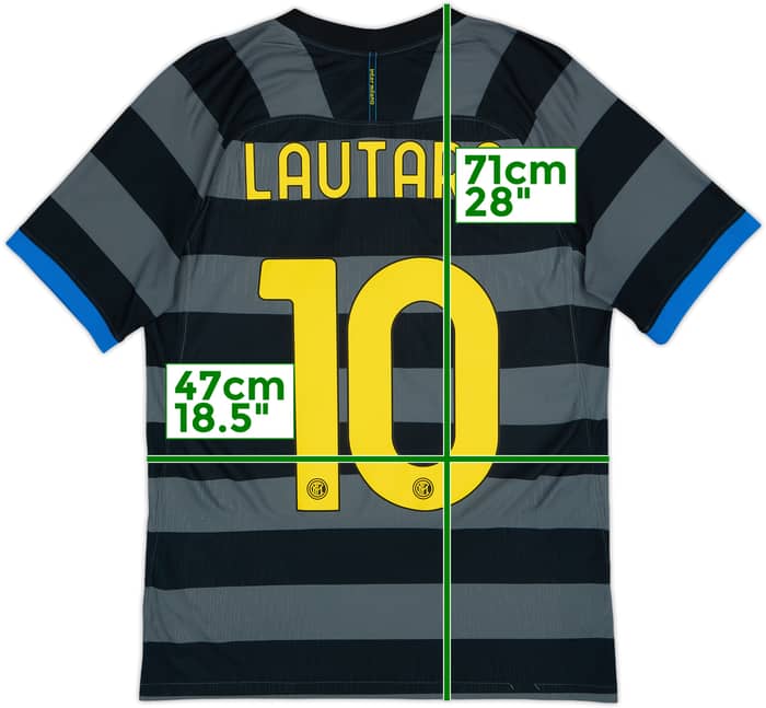 2020-21 Inter Milan Authentic Third Shirt Lautaro #10 - 8/10 - (S)
