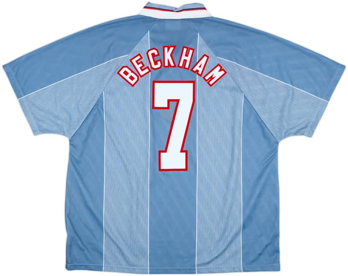 1996-97 England Away Shirt Beckham #7 - 10/10 - (XXL)