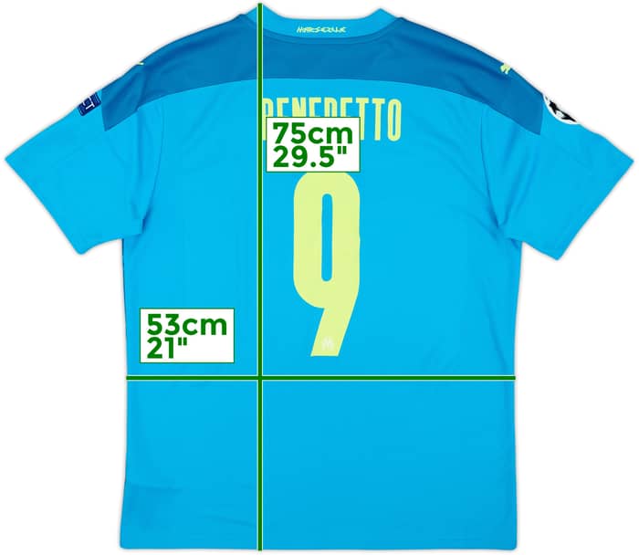 2020-21 Olympique Marseille Third Shirt Benedetto #9 (L)