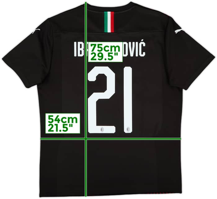 2019-20 AC Milan Third Shirt Ibrahimovic #21 - 5/10 - (L)