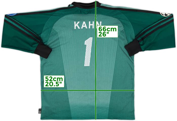 2003-04 Bayern Munich GK Shirt Kahn #1 - 9/10 - (Y)