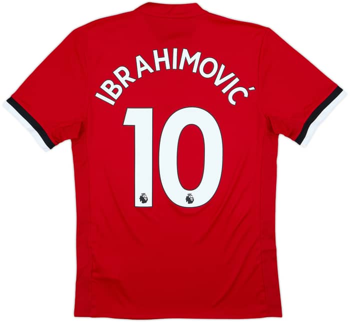 2017-18 Manchester United Home Shirt Ibrahimovic #10 (S)