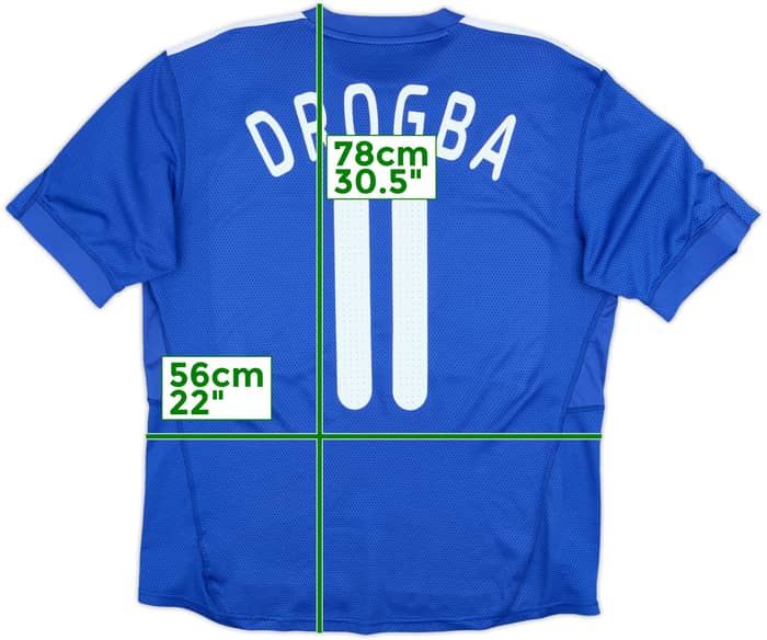 2009-10 Chelsea Home Shirt Drogba #11 - 6/10 - (XL)