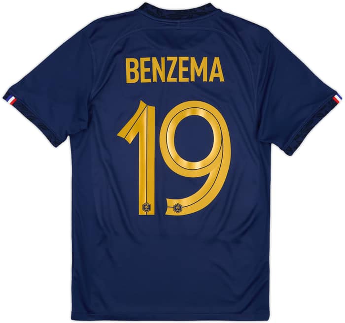 2022-23 France Home Shirt Benzema #19 - 10/10 - (S)