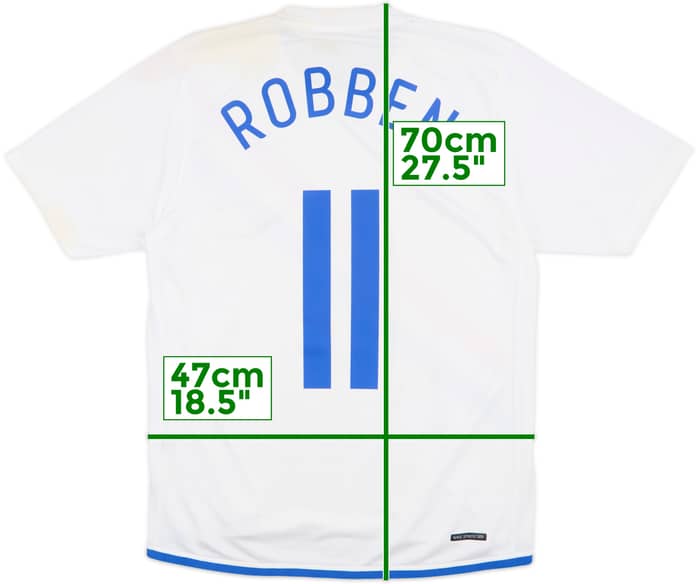 2006-08 Netherlands Away Shirt Robben #11 - 5/10 - (S)