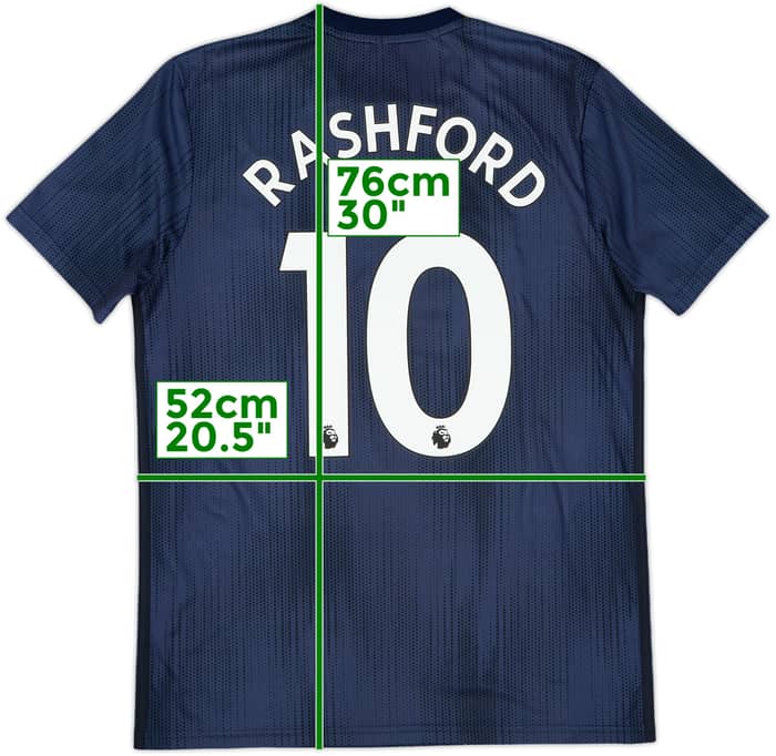 2018-19 Manchester United Third Shirt Rashford #10 - 9/10 - (M)
