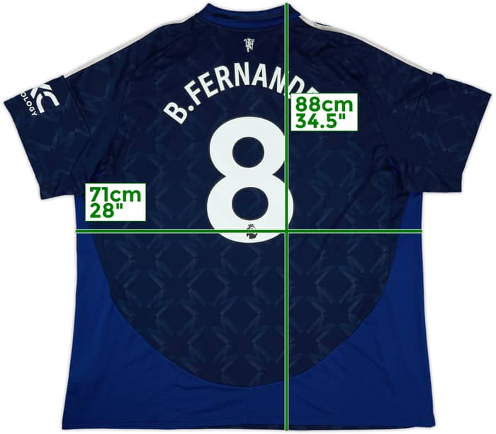 2024-25 Manchester United Away Shirt B.Fernandes #8 - 10/10 - (3XL)