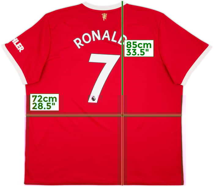 2021-22 Manchester United Home Shirt Ronaldo #7 - 9/10 - (3XL)