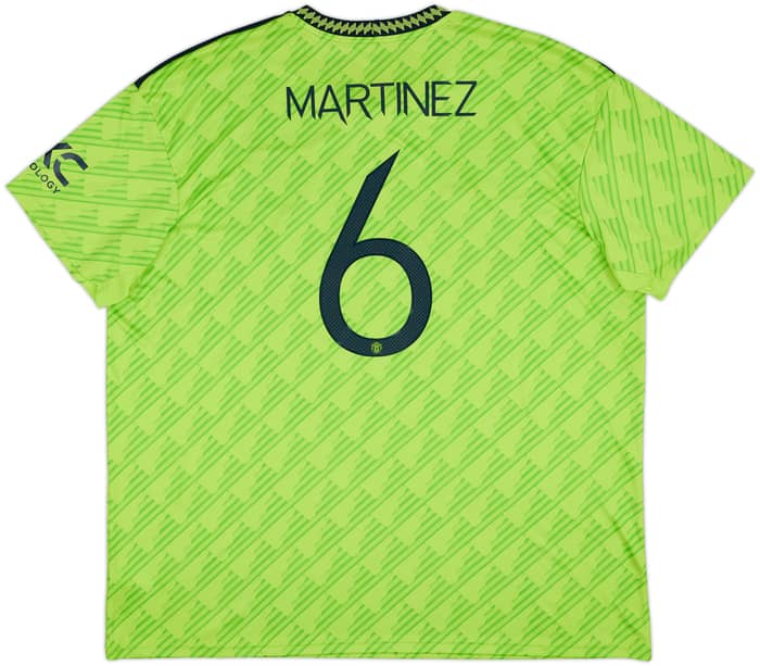 2022-23 Manchester United Third Shirt Martinez #6 - 9/10 - (3XL)