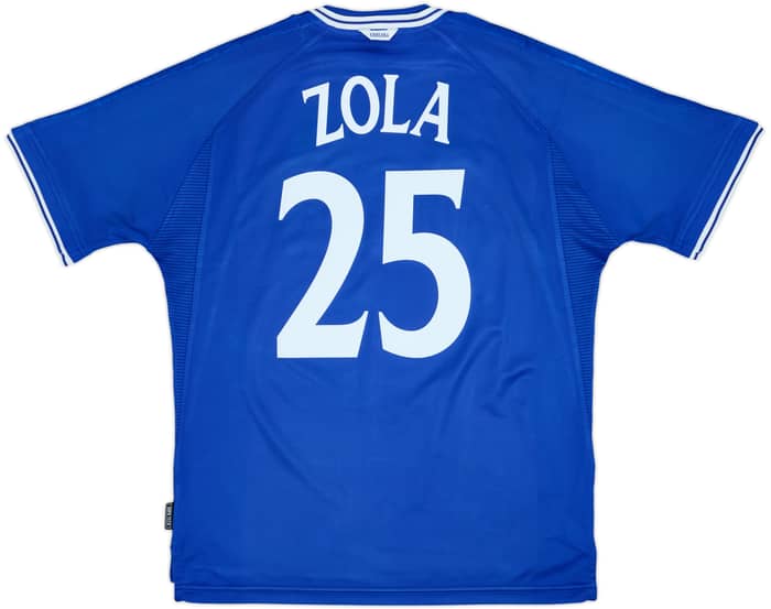 1999-01 Chelsea Home Shirt Zola #25 - 8/10 - (XL)