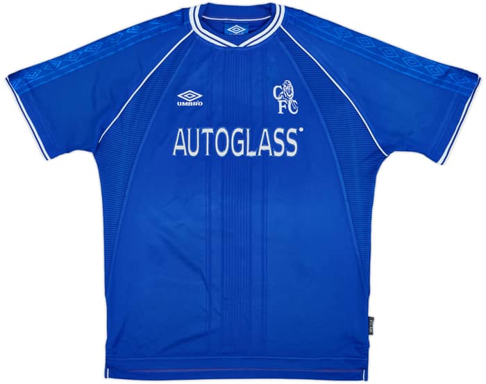 1999-01 Chelsea Home Shirt Zola #25 - 8/10 - (XL)