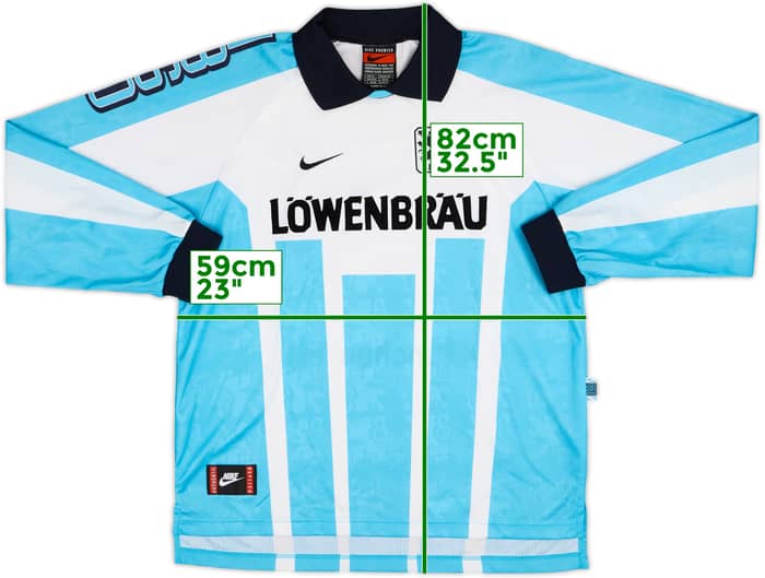 1996-97 1860 Munich Home L/S Shirt - 8/10 - (XL)