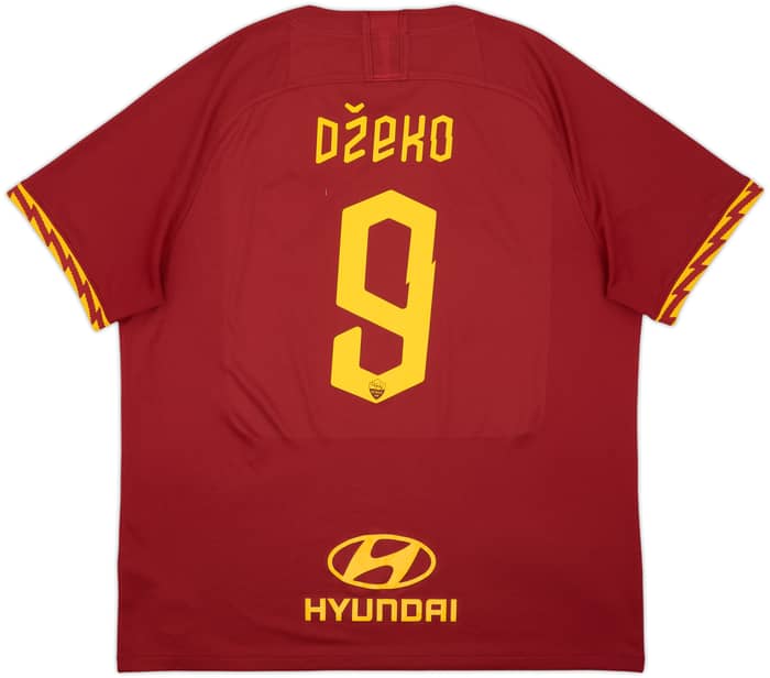 2019-20 Roma Home Shirt Dzeko #9 - 7/10 - (XXL)