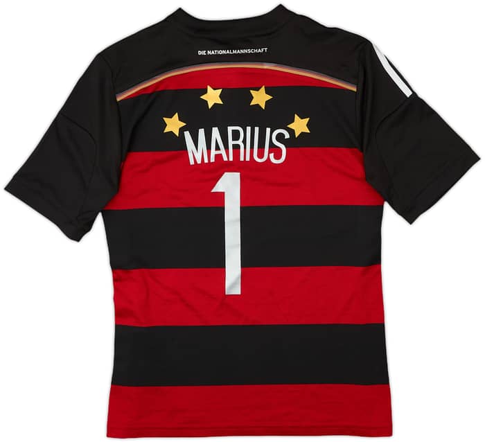 2014-15 Germany Away Shirt Marius #1 - 9/10 - (L.Boys)