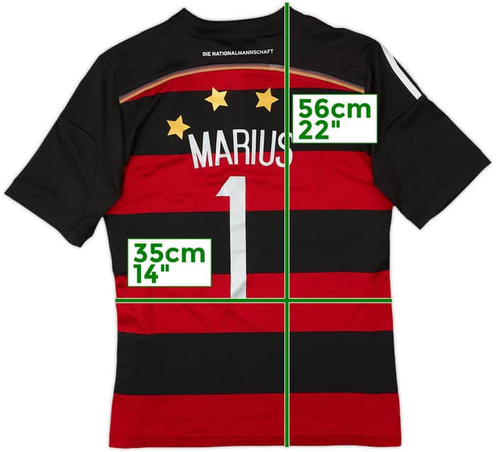 2014-15 Germany Away Shirt Marius #1 - 9/10 - (L.Boys)