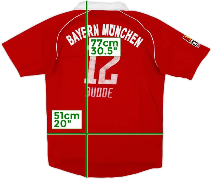 2005-06 Bayern Munich Home Shirt Budde #12 - 5/10 - (XL.Boys)