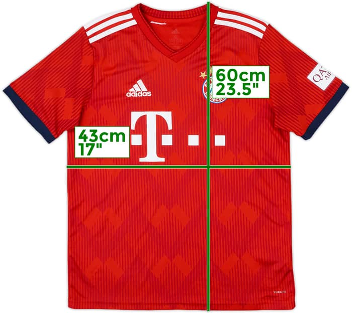 2018-19 Bayern Munich Home Shirt - 8/10 - (XL.Boys)