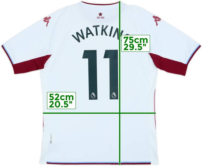 2021-22 Aston Villa Away Shirt Watkins #11 - 7/10 - (L)