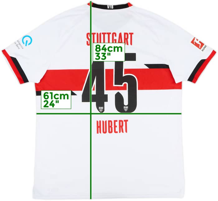2021-22 Stuttgart Home Shirt Hubert #45 - 9/10 - (XXL)