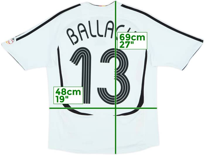 2005-07 Germany Home Shirt Ballack #13 - 4/10 - (XL.Boys)