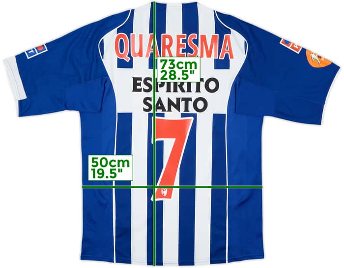 Camiseta de local del Porto 2004-05 Quaresma #7 - 6/10 - (S)
