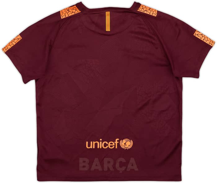 2017-18 Barcelona Third Shirt - 8/10 - (7-8 Years)