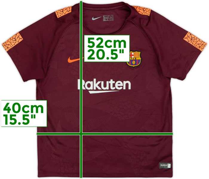 2017-18 Barcelona Third Shirt - 8/10 - (7-8 Years)