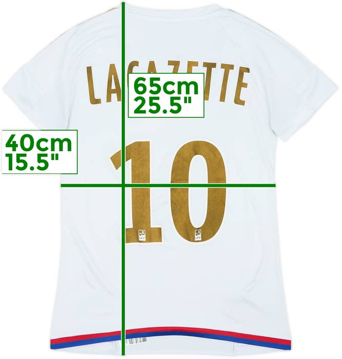 2015-16 Lyon Third Shirt Lacazette #10 - 7/10 - (Women's S)
