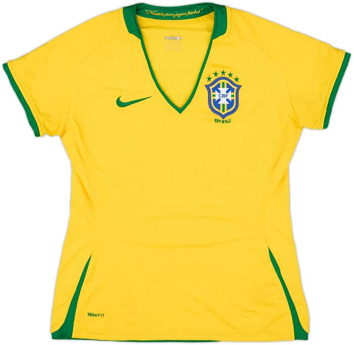 2008-10 Brazil Home Shirt - 9/10 - (Women's S)