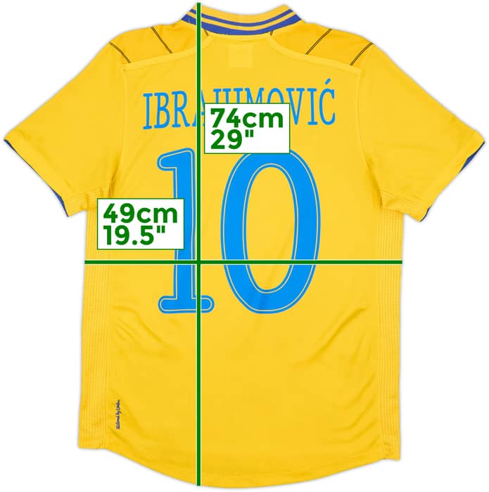 2012-13 Sweden Home Shirt Ibrahimovic #10 - 9/10 - (S)