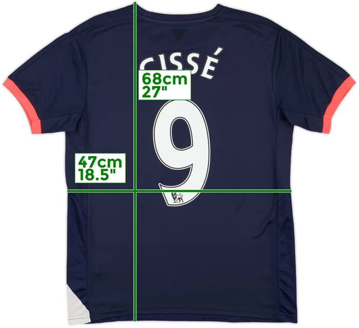 2015-16 Newcastle Third Shirt Cisse #9 - 5/10 - (S)