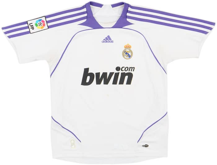 2007-08 Real Madrid Home Shirt - 5/10 - (S.Boys)