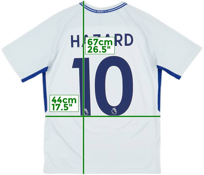 2017-18 Chelsea Away Shirt Hazard #10 - 9/10 - (XL.Boys)
