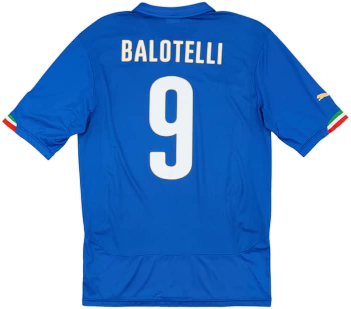 2014-15 Italy Home Shirt Balotelli #9 - 9/10 - (L)