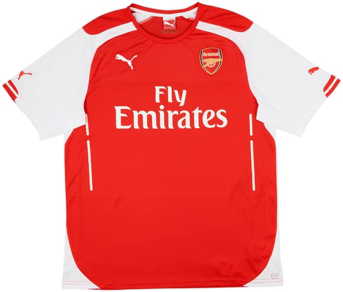 2014-15 Arsenal Home Shirt Arteta #8 - 6/10 - (XL)