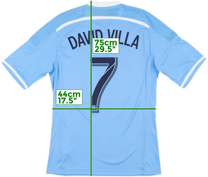 2015-16 New York City Home Shirt David Villa #7 - 9/10 - (S)