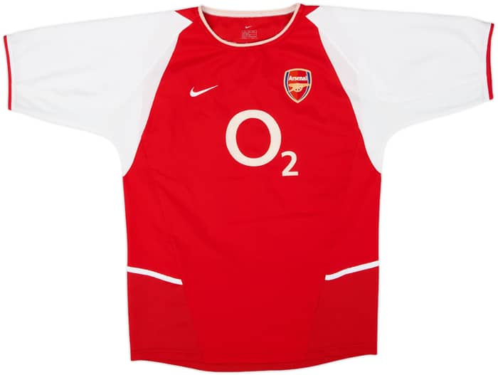 2002-04 Arsenal Home Shirt Bergkamp #10 - 7/10 - (XL.Boys)