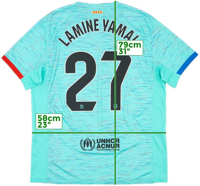 2023-24 Barcelona Third Shirt Lamine Yamal #27 - 8/10 - (XL)