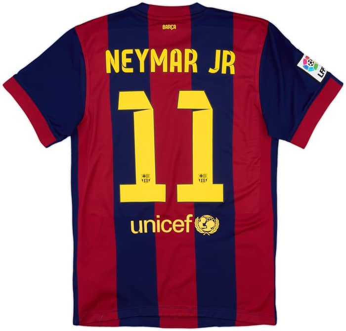 2014-15 Barcelona Home Shirt Neymar Jr #11 - 6/10 - (S)