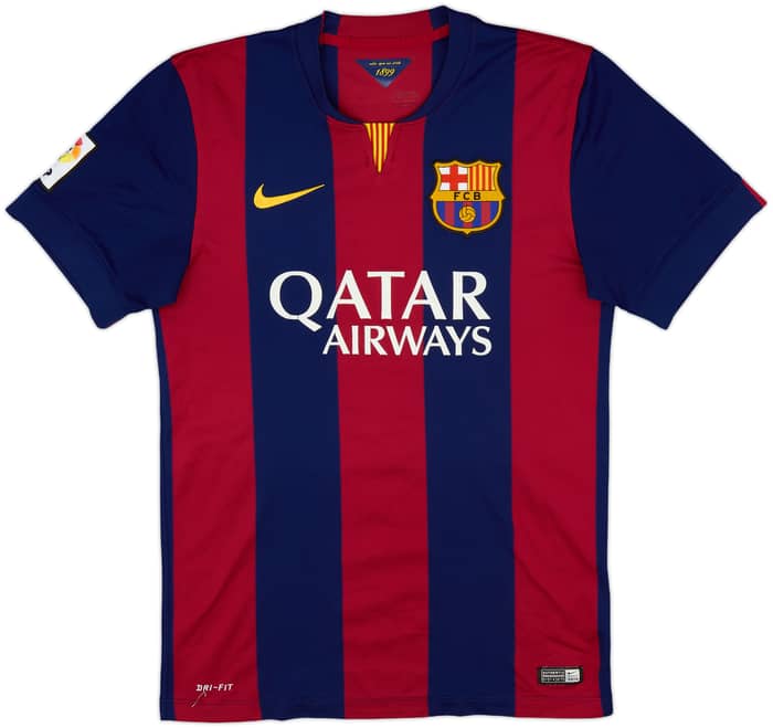 2014-15 Barcelona Home Shirt Neymar Jr #11 - 6/10 - (S)