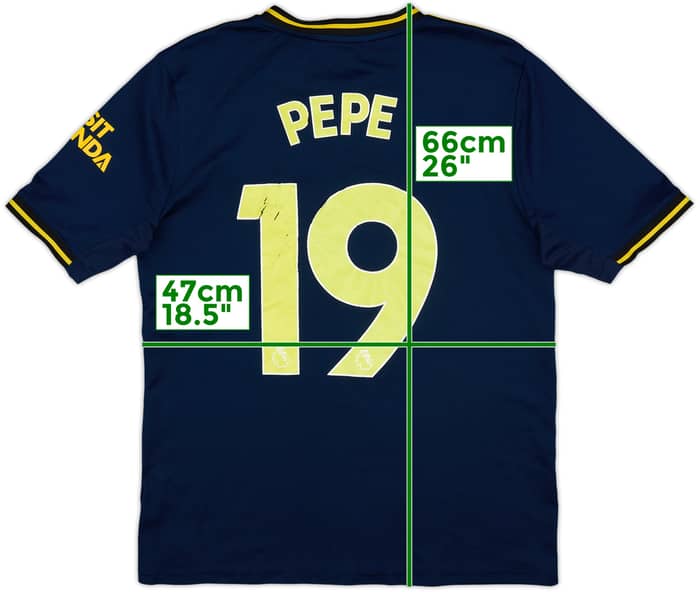 2019-20 Arsenal Third Shirt Pepe #19 - 4/10 - (XL.Boys)
